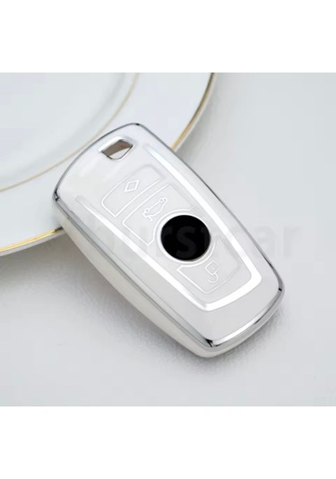 Bmw X1 Beyaz-silver Anahtar Kılıfı