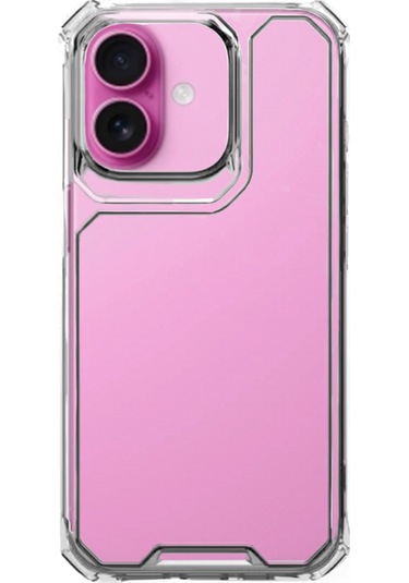 İphone Uyumlu 16 Plus Kılıf Lux Sararmaz Silikon Şeffaf Kapak Şeffaf