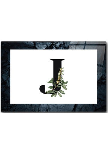 Decorita Cam Kesme Tahtası - Cam Kesme Tablası Harfli Tasarım  J  20 CM x 30 CM
