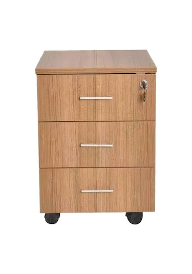 Rustik Ahşap 3 Çekmeceli Yerden Yüksek Keson-marbella- 40x45x58 C