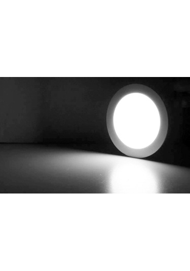 18 Watt Slim Yuvarlak Panel Led Spot Armatür Driverli - Beyaz