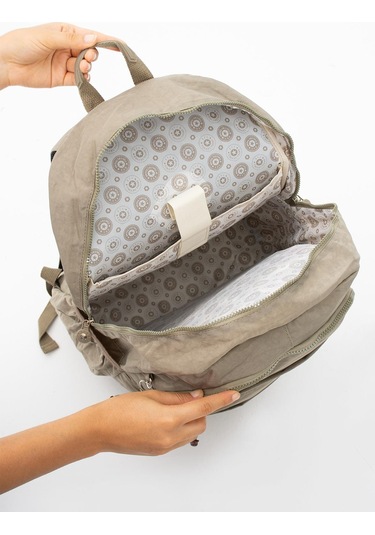 Ultra Hafif Çok Cepli Su Geçirmez Sırt Çantası Unisex Vizon Model: 571-1b - Vizon