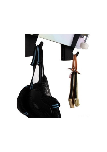 Wezone  Kaykay Askılığı - 2'li Set, 3kg Taşıma Kapasiteli Siyah