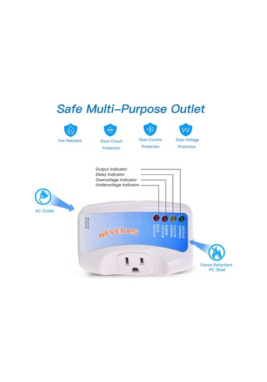 Reedark 120v Voltaj Koruyucu - Tv/pc/buzdolabı İçin Çok Fonksiyonlu Güç Koruma Priz 12a, 1440w