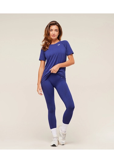 Gymshark Vital Seamless 2.0 Hafif Mor Kadın Spor Tişörtü