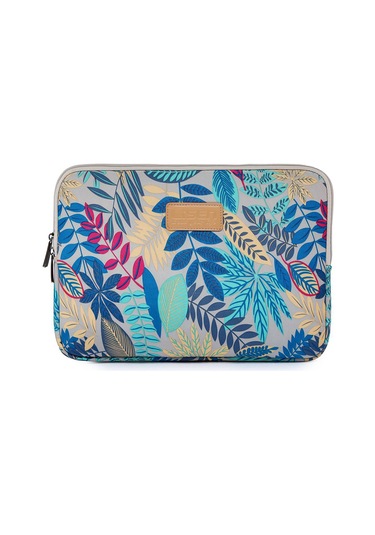 Cbtx Lisen 14" Desenli Fermuarlı Laptop Çantası 36.5 x 25.5 x 2 CM Gri Arka Plan