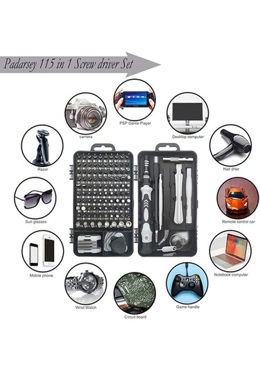 Rekotools-115-ın-1 Elektronik Hassas Tornavida Seti Taşınabilir
