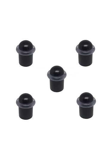 5 Adet Lüx Kapı Yer Zemin Tamponu Stoper Siyah 5 Cm