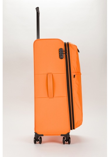 Fossil Unisex Büyük Boy Kumaş Valiz 028-01 Turuncu
