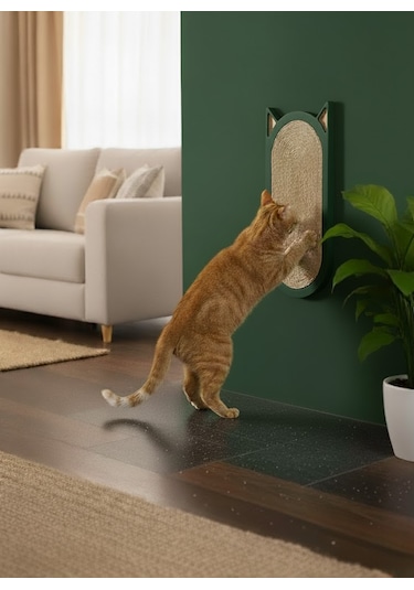 Duvara Monte Edilebilir Kedi Tırmalama Tahtası
