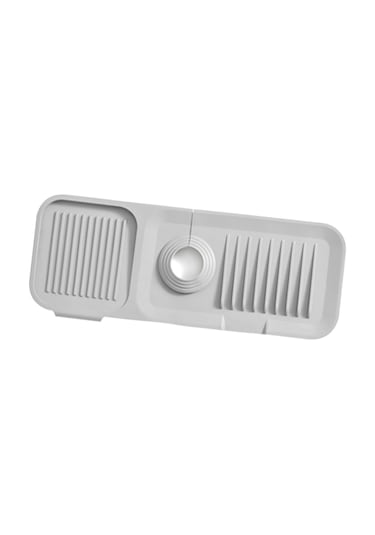 Ximistore9 Silikon Lavabo Koruyucu: Su Spreyini Engelle, Lavabo Alanını Kuru Ve Temiz Tut - Koyu Gri Koyu Gri