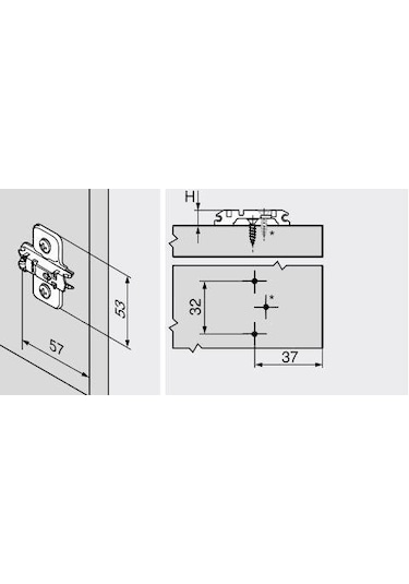 Blum Clip Menteşe Tabanı