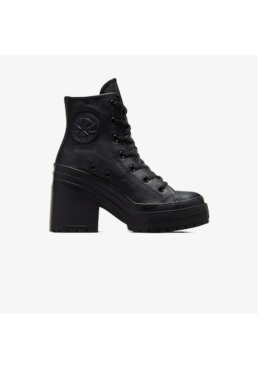 Converse Chuck 70 De Luxe Leather Deri Unisex Siyah Sneaker Düz A06145c Siyah