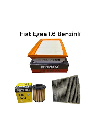 Fiat Egea 1.6 E-torq Benzinli Filtre Bakım Seti 2015-2019 F