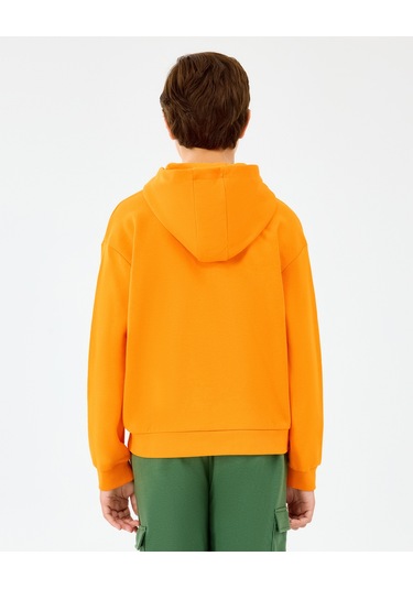 Skechers B Lw Fleece Sweatshirt Büyük Erkek Çocuk Turuncu Sweatshirt Sk2520089-0341 Turuncu