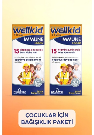 Vitabiotics Wellkid Immune Liquid 2 x 150 ML