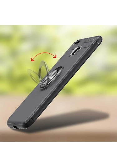 Xiaomi Redmi 4x Kılıf Zore Ravel Silikon Kapak Siyah