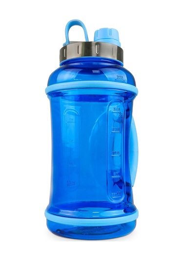 70 Oz Spor Su Şişesi, Bükülme Kapağı, Mavi Şişe Sızıntılı Su Sürahileri Mavi