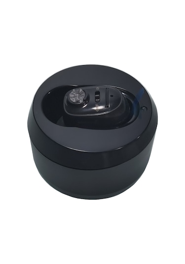 Sones Cıc İşitme Cihazları Şarj Edilebilir Görünmez Kablosuz Ses Amplifikatörü Siyah