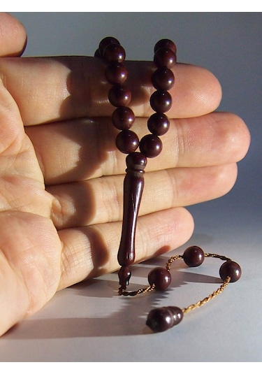 Hac Umre Hediyelik 99 Lu Kuka 10mm Tesbih Kahverengi