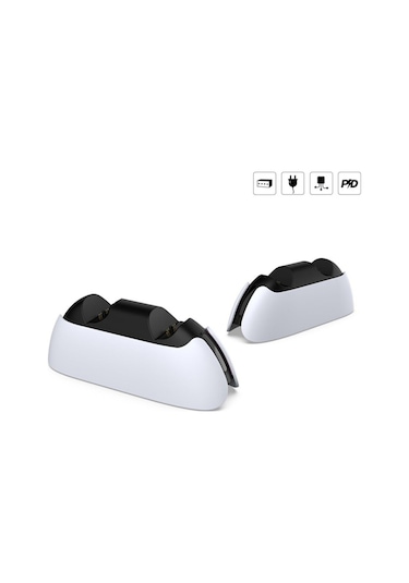 P5-5103 Led Işıklı Ikili Ps5 Joystick Kol Şarj Stand