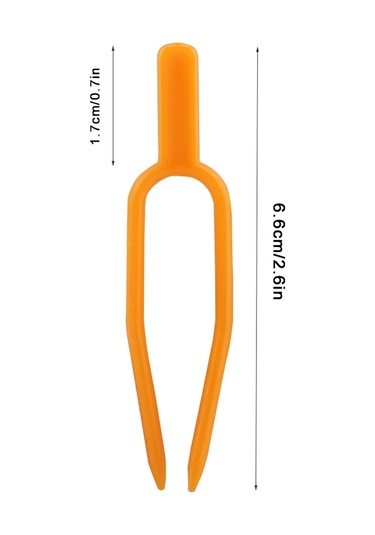 Ximistore9 100 Adet Tohumluk Bitki Sapı Sabitleyici Klip, Çilek-karpuz Tohumlukları İçin Dayanıklı Plastik Bahçe Aracı