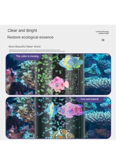 Szypzstore Mini Rgb Bubble Fish Lambası Uzaktan Kumandalı Balık Tankı Akvaryum Lambası Lav Lambası Renkli Ruh Hali Işığı Ev Dekorasyonu Için Bk3y4s Beyaz