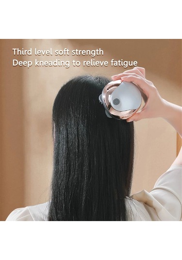 Geekyou Kedi Ve Kişi İçin Elektrikli Saç Derisi Masaj Cihazı - 3d Derin Uygulama, Manyetik Şarj, Ipx7 Su Geçirmez, 10 Dakika Otomatik Durdurma
