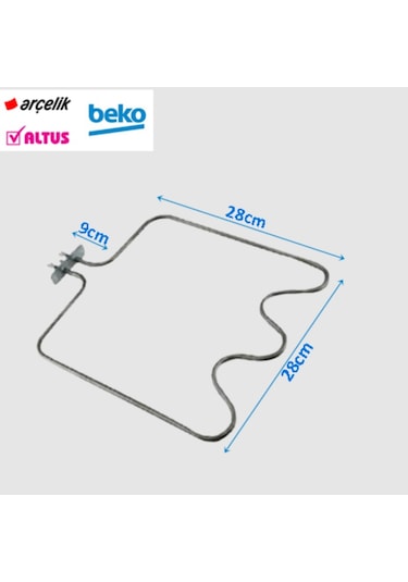 Arçelik-Beko-Altus Uyumlu-Simfer-Üst Fırın Rezistansı 1200 Watt