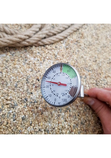 Manuel İbreli Kahve Sıvı Termometresi Ölçer Thr273