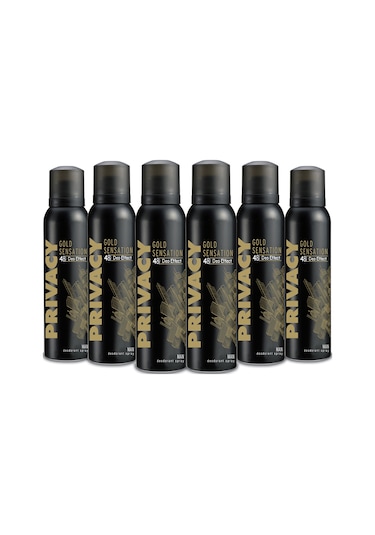 Privacy Man Gold Sensation Erkek Deodorant 6 x 150 ML