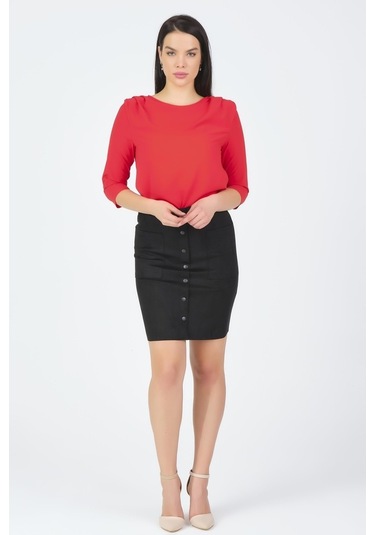 Shahiqa Kadın Suni Süet Etek