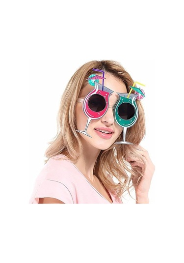 Kokteyl Temalı Hawaii Yaz Partisi Gözlüğü 15x16 Cm