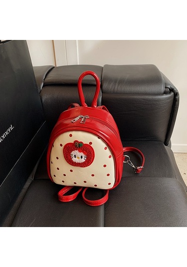 Lyon Karikatür Kırmızıpisi Sırtçantası Az Seyahat Sırtçantası Kirmizi Kırmızı