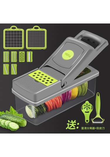 Aubyhe Ev Mutfak Çok İşlevli Sebze Kesici: Dilimleyici, Shredder, Dikdörtgen Kesme Aleti - Pratik Ve Dayanıklı Kullanım Diğer