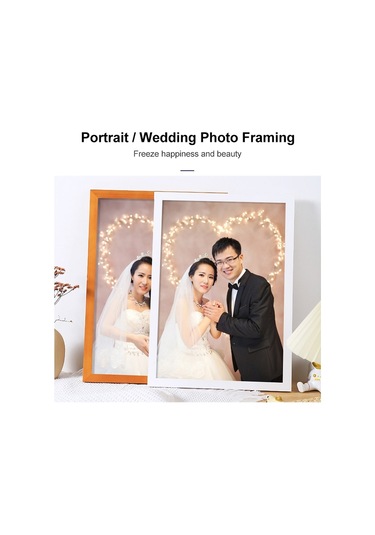 İmitasyon Masif Ahşap Fotoğraf Çerçevesi Belge Çerçevesi 10 İnç