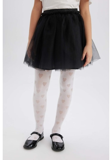 DeFacto Kız Çocuk Esnek Belli Tütü Etek E0644A825SMBK27 Siyah