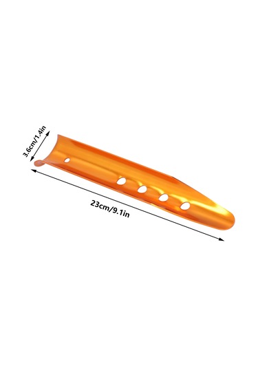 Skycity 4 Adet Taşınabilir Alüminyum Çadır Pini - Kuru Toprak, Kum Ve Kar İçin Güçlü Tutma Gücü, Outdoor Kamp Malzemesi Altın