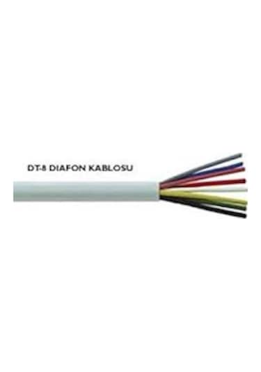 Reçber Dt-8 Kablo Tam Bakır Dt8 Alarm Diafon Kablosu