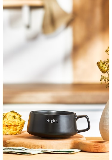 Emsan Night New Bone Kupa 320 Ml Siyah