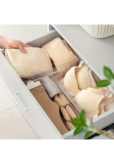 Akrilik Ayarlanabilir Çekmece Bölücü Düzenleyici Organizer 8 Adet Diğer