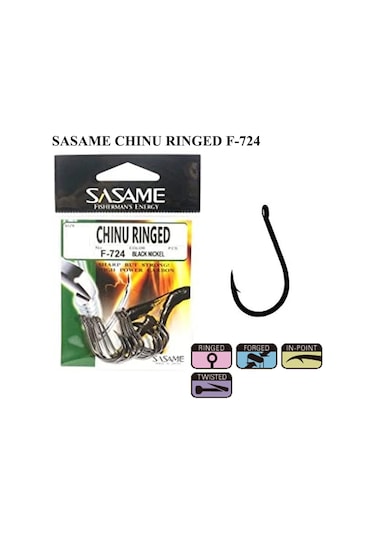 Sasame Chinu Ringed F-724 Black Nickel Iğne (378485477)