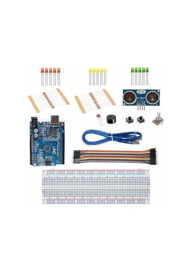 Arduino Uno 65 Parça Başlangıç Seti Malzeme Kutulu