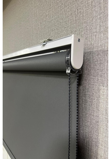 Stor Perde Ithal Mat Polyester Antrasit P1090 Gri