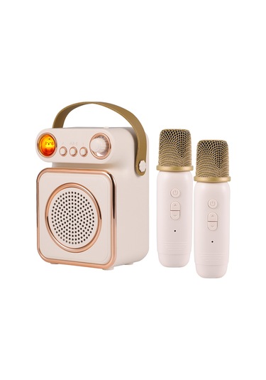 Reedark 5w Bluetooth Hoparlör, 2200mah Pil, 2 Mikrofonlu, Yeşil/pembe/bej Seçenekleri