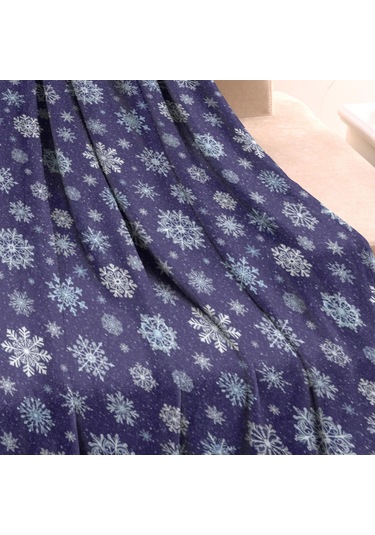 Noel Desenli 30x40 İnç Polar Battaniye, Yumuşak, Hafif Ve Kalın, Erkek, Kadın Ve Çocuk İçin Noel Kar Yağmuru Karanlık