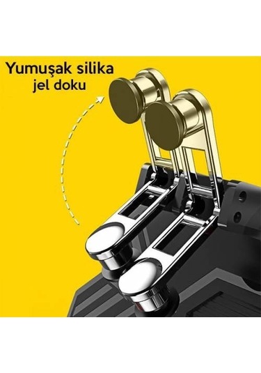 Polham 4000mah Powerbankli Telefon Soğutuculu Fanlı Oyun Kolu, Pubg Ateş Tuşlu Soğutuculu Oyun Kolu