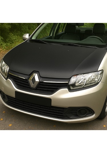 Renault Symbol 2012 2017 Tam Kaput Maskesi Dayanıklı Deri Görünümlü Kaplama Araca Özel Kesim 1 Adet