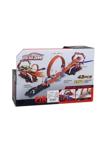 Oyuncak Polis İtfaiye Araçlı Oyun Seti 43 Parça - Kırmızı Kırmızı