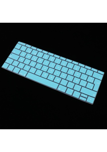 Homyl 12 Inç Macbook Için İspanyolca Fonetik Klavye Beyaz-mavi